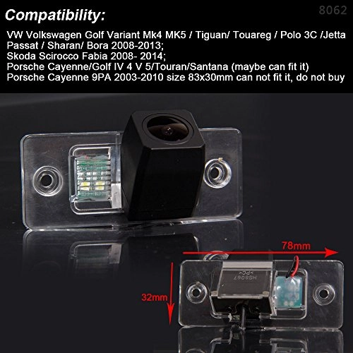 CCD car rear view camera - Night Vision Wireless 1280 x 720 pixels