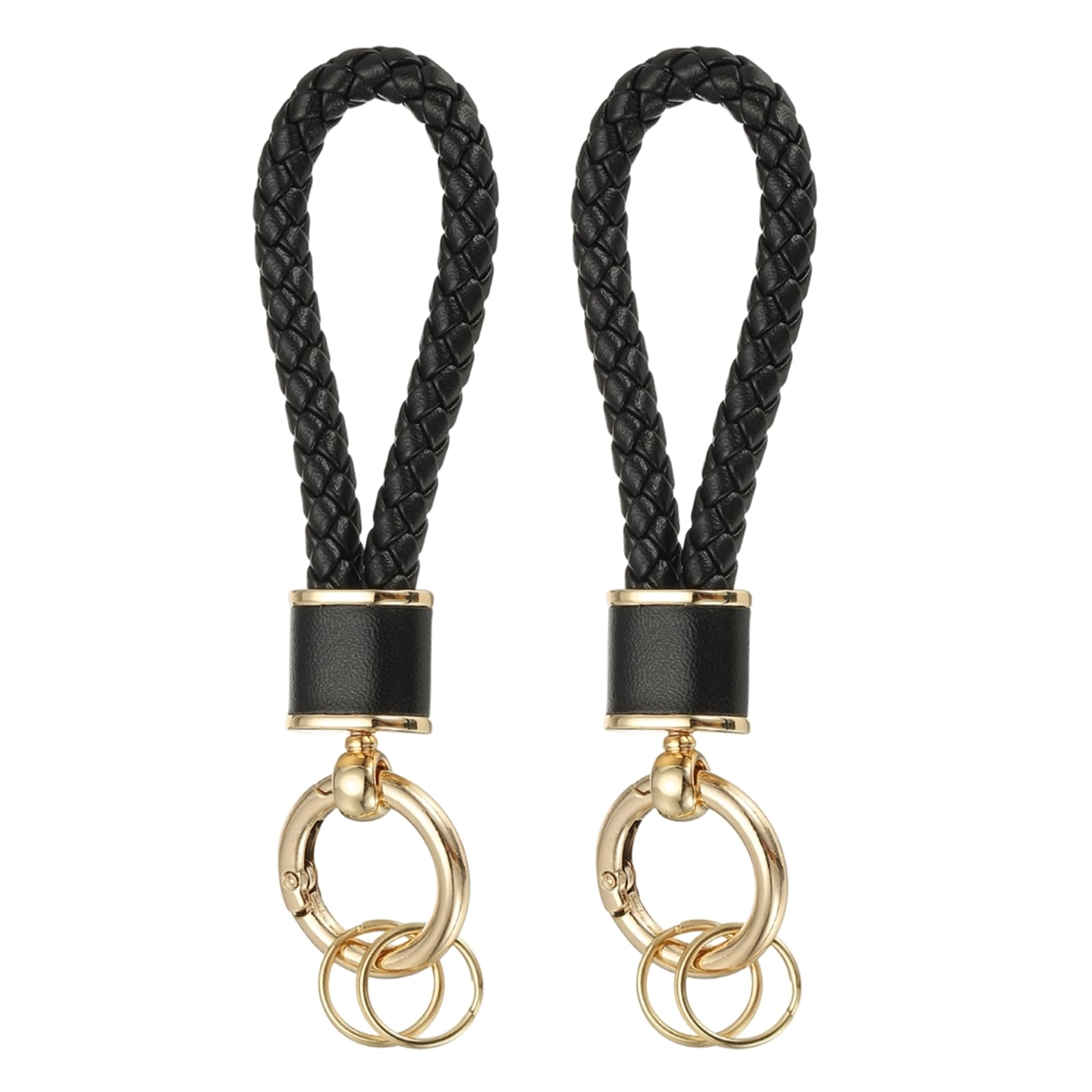 Braided Leather Keychain - Animal