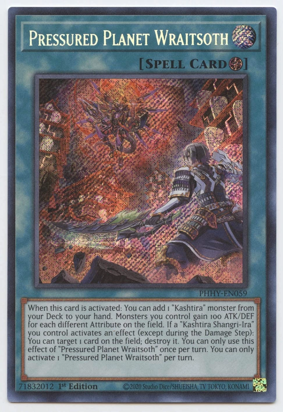 Yu-Gi-Oh! Photon Hypernova Pressured Planet Wraitsoth PHHY-EN059 1st Edition - English