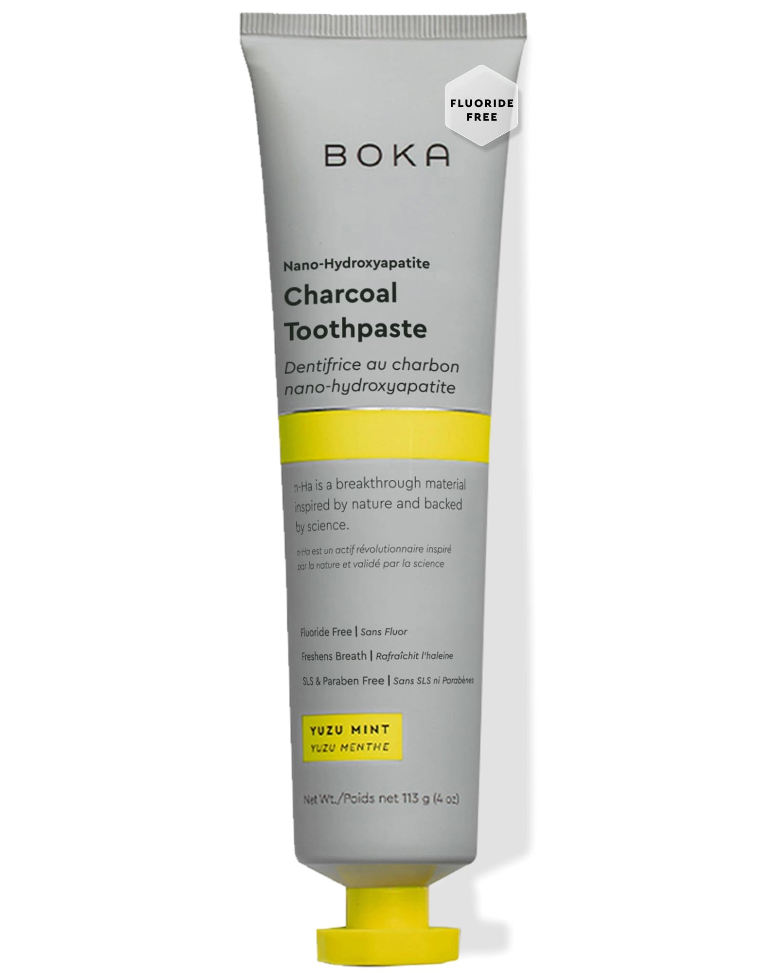 BOKA Nano Hydroxyapatite Charcoal Yuzu Mint Toothpaste Adult 118.29 ml