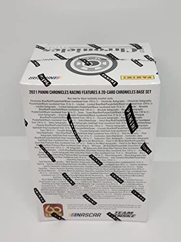 NASCAR 2022 Chronicles Racing - BLASTER Box 5 Packs 1 Autograph OR Memorabilia Card