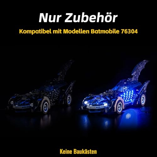 LED Light Set - Compatible with Lego 76304 Touch Dimmer Switch USB and battery