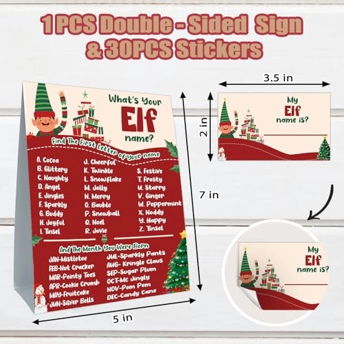 What is Your Elf Name Game - Baby 31.0 Count