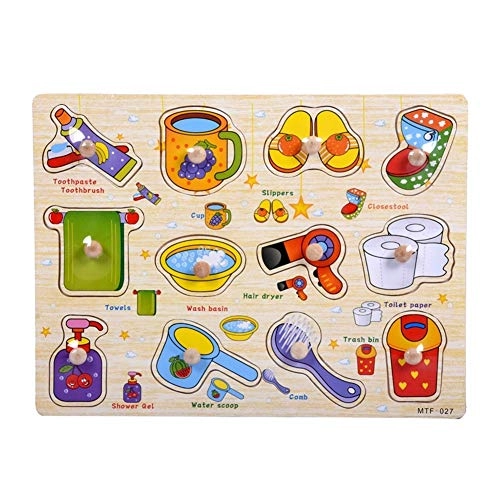 Wooden Nail Hand Grasping Board - 3 years and up 1 pieces