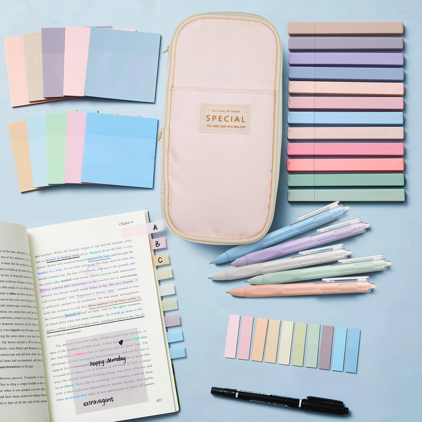 Book Annotation Kit - 39 Pcs