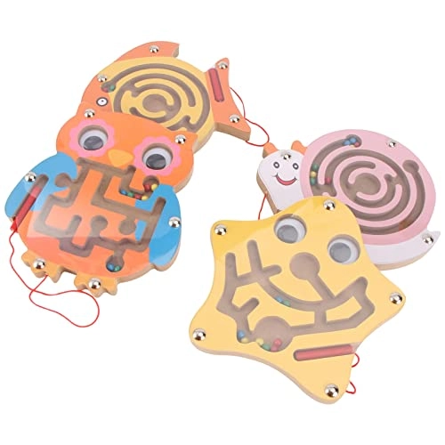 Wooden Maze Toy - 4 pieces