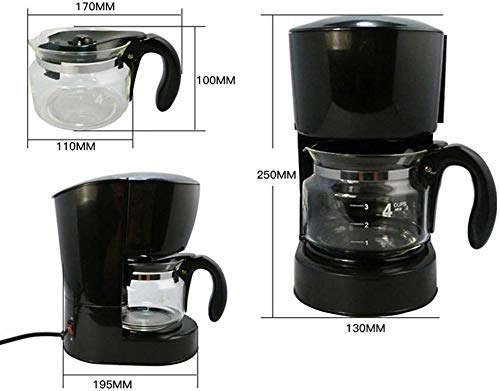 Filter Coffee Maker - One Touch Keep Warm Removable Filter