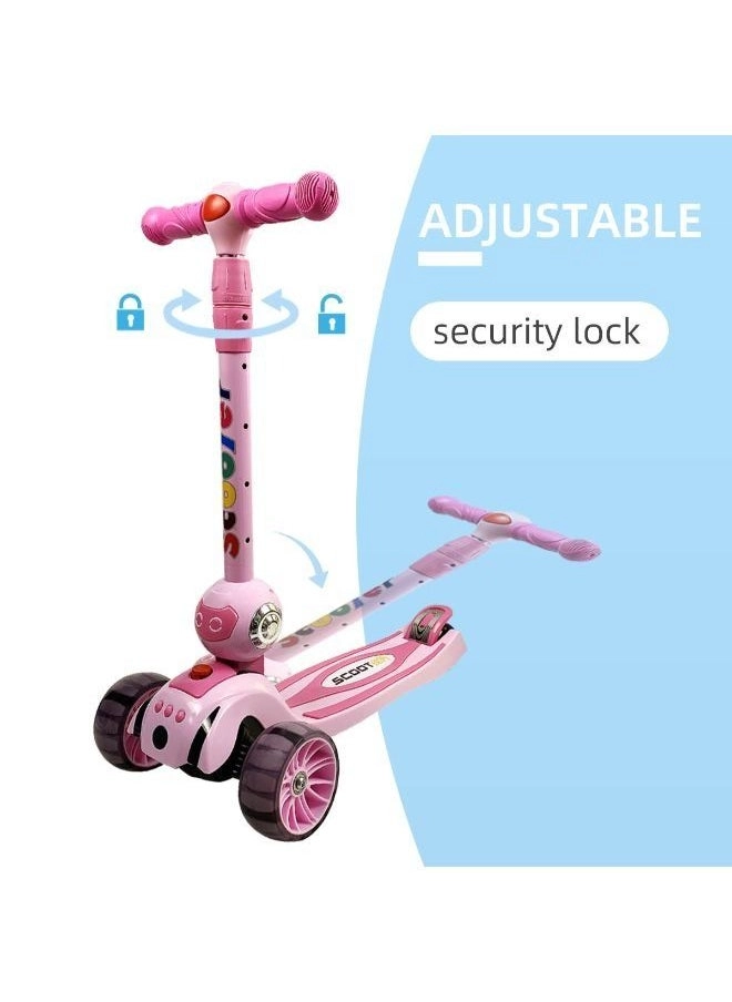 Adjustable 3-Wheel Kick Scooter