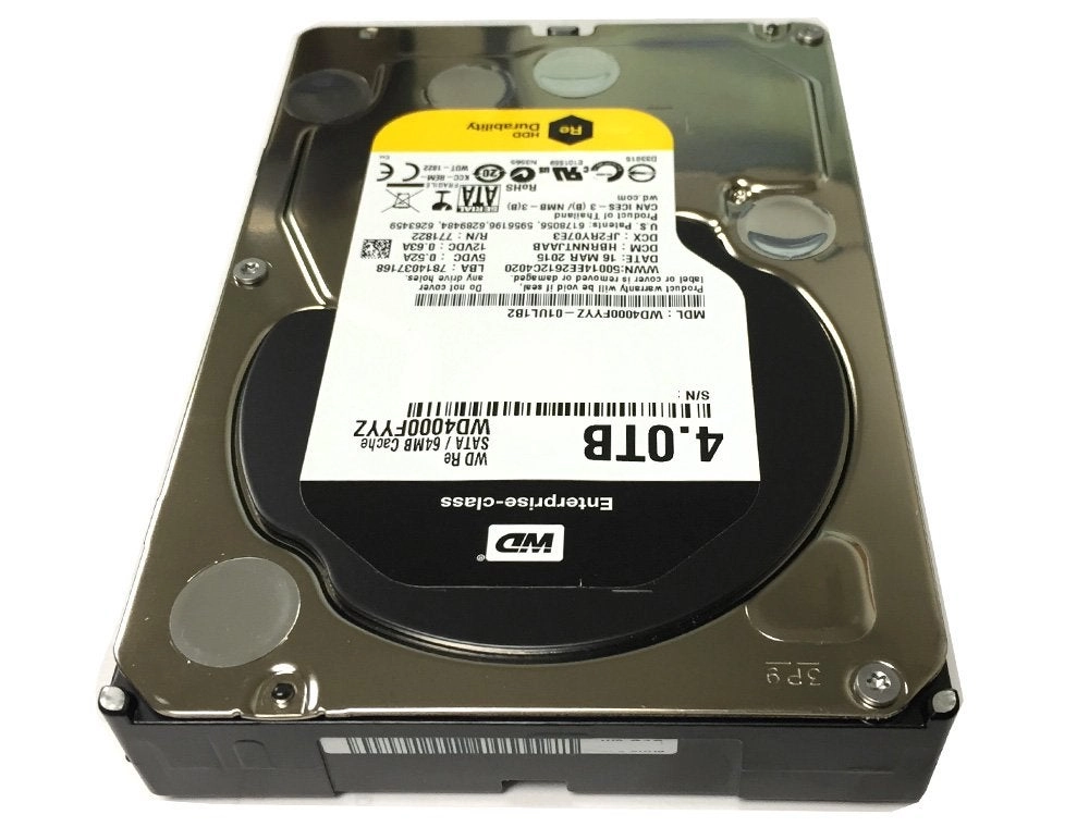 ENTERPRISE 3.5" 7200rpm 64MB SATA 6Gb/s (WD4000FYYZ) - 4TB