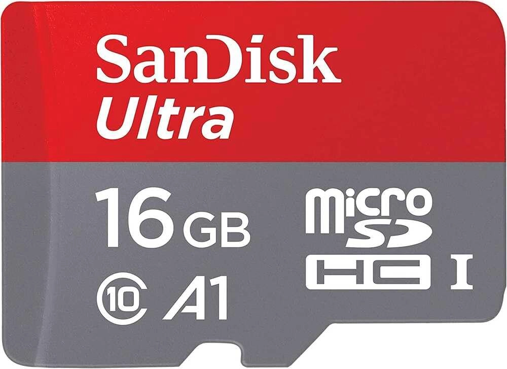 Western Digital Ultra microSDHC Memory Card - 16GB + SD Adapter