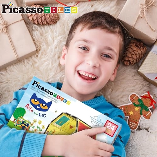 Magnetic Tiles - Pete the Cat Pete the Cat Double House 24 pcs