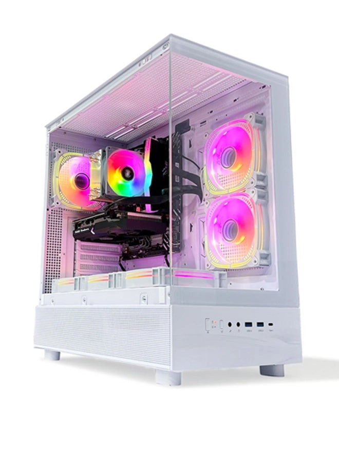 Frost Gaming PC - Intel Core i5-12400F 16 GB + FHD Monitor - 24 in 1080x1920 + Keyboard + Mouse + Mousepad + Headset