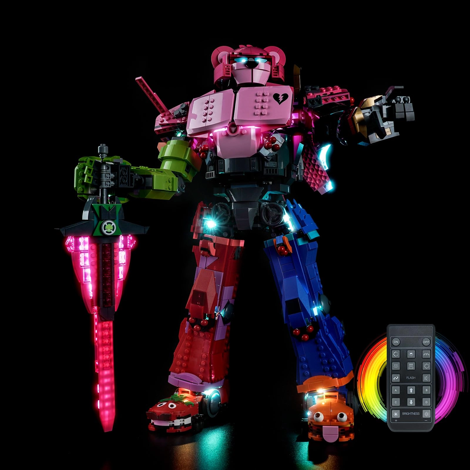 LocoLee Light kit for LEGO Mecha Team Leader 77078