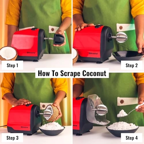 2-in-1 Coconut Scraper & Citrus Juicer - 200W