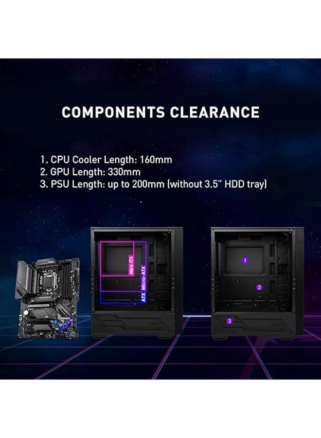 MAG FORGE 112R - Tempered Glass Side Panel Mid Tower