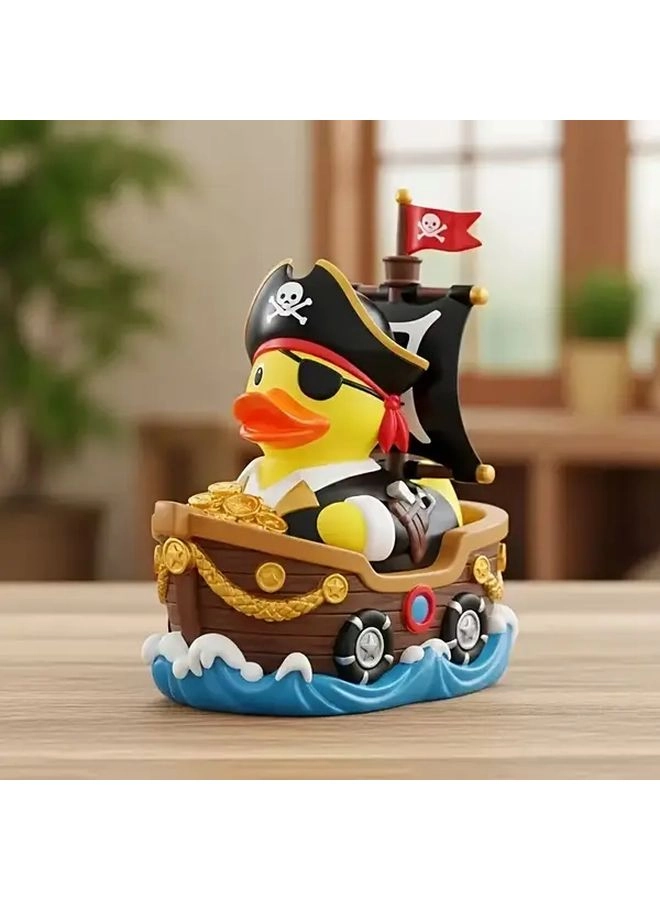 Generic Pirate Duck Resin Figurine - ABS Plastic