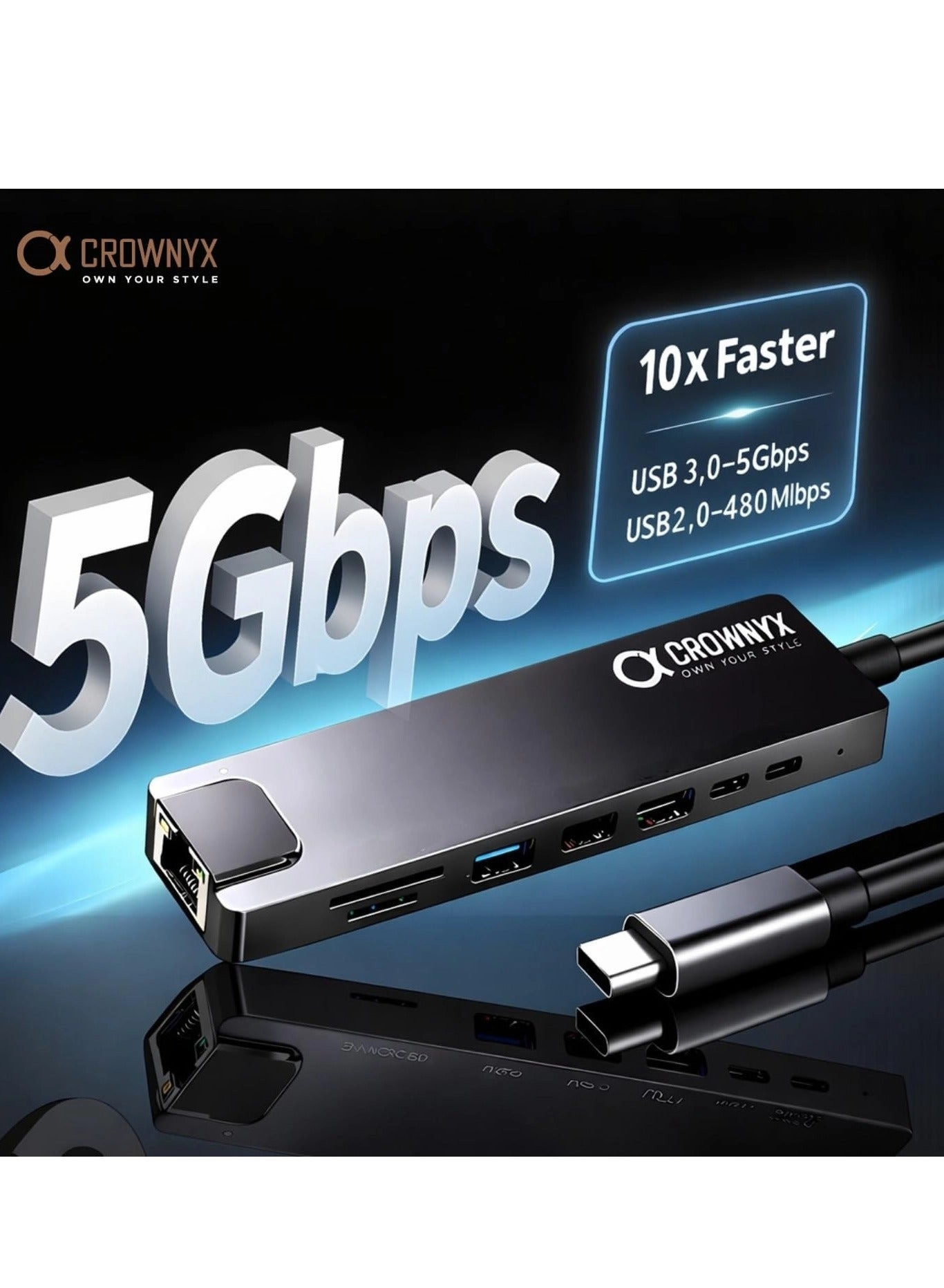 CMH-180 - 8-in-1 USB-C Hub 4K HDMI