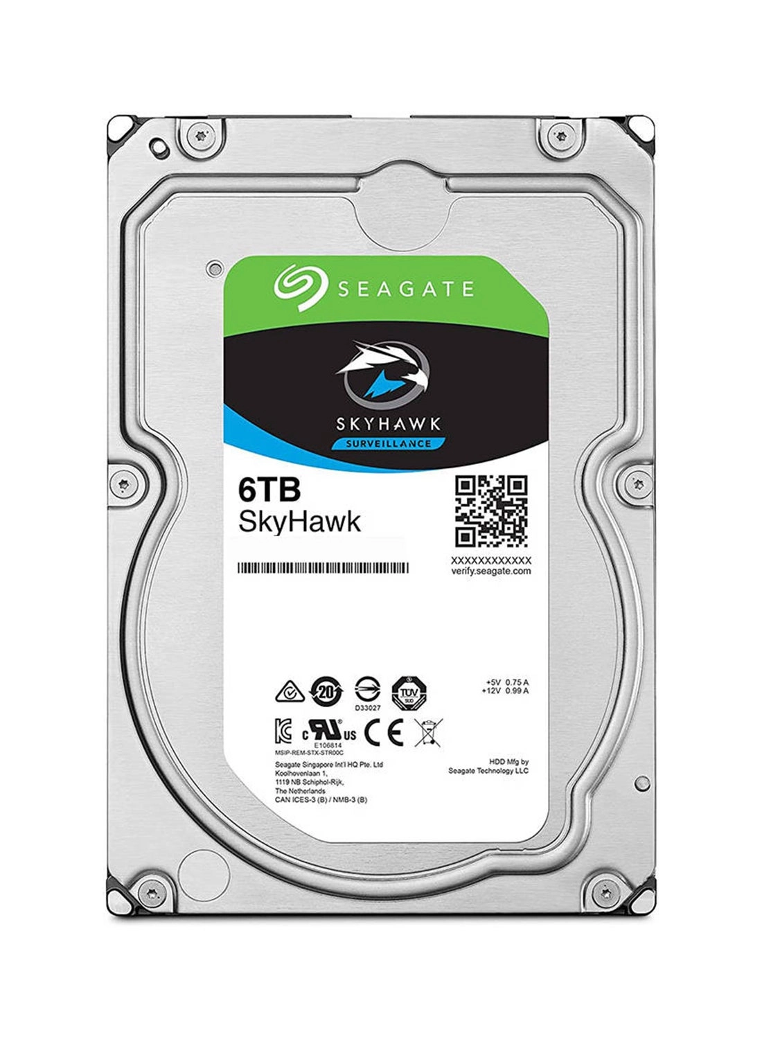 SkyHawk 3.5" 7200rpm 256MB SATA 6Gb/s (ST6000VX009) - 6TB