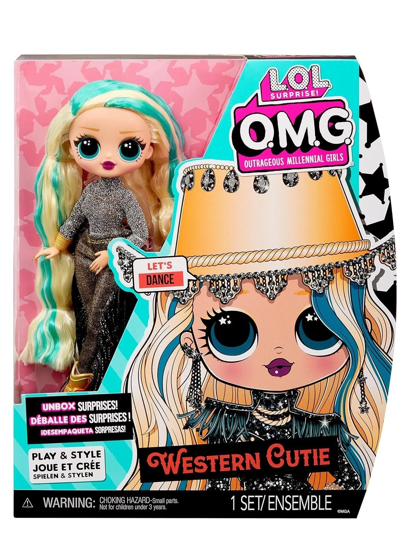 Western Cutie Fashion Doll - Surprise Accessories Ages 3+