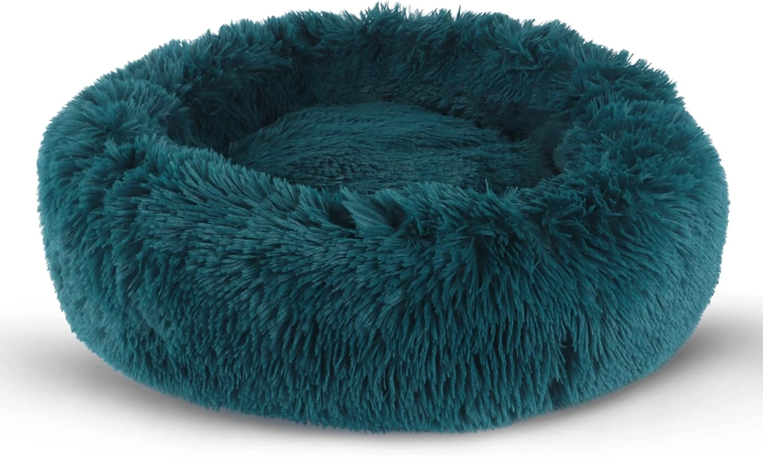 Velor Round Plush Dog Bed - 50 x 15cm