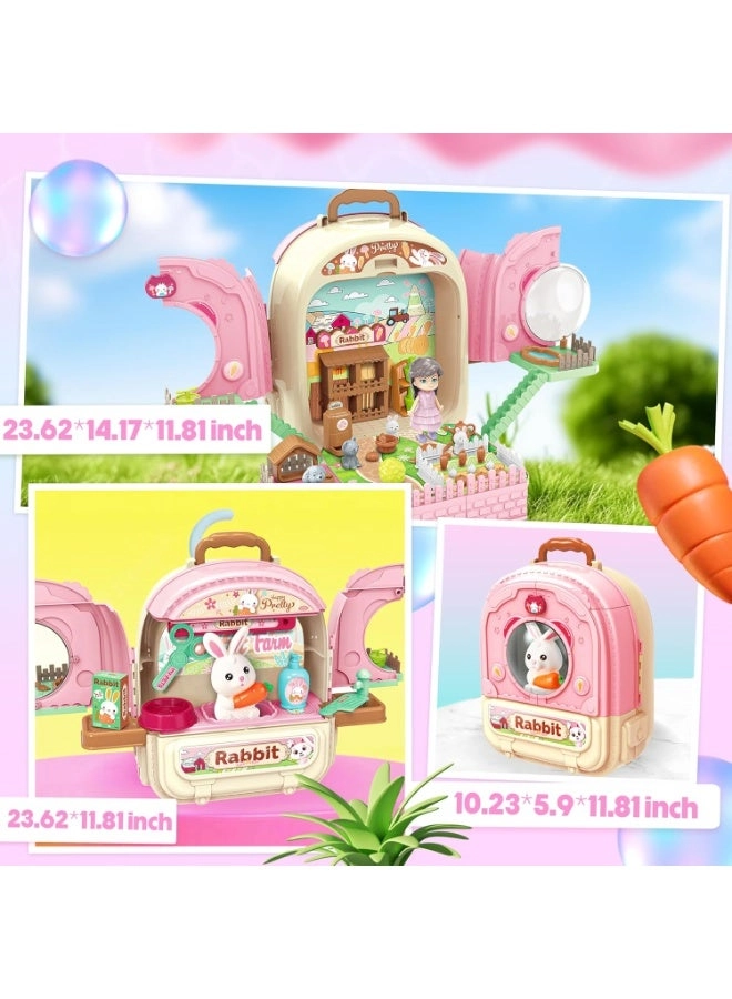 Pet Rabbit Doll - 3-in-1 Carrier Backpack