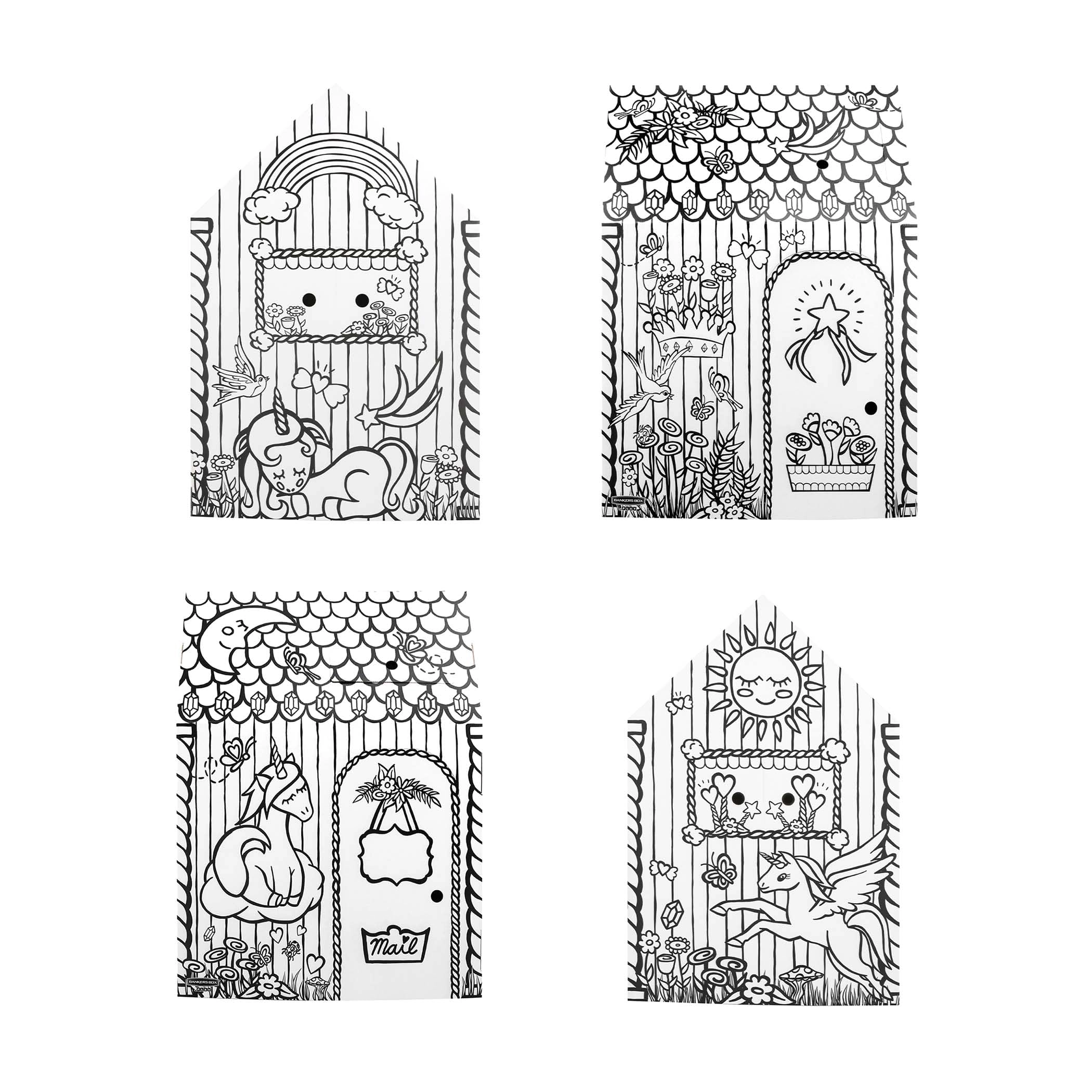 Unicorn Cardboard Playhouse