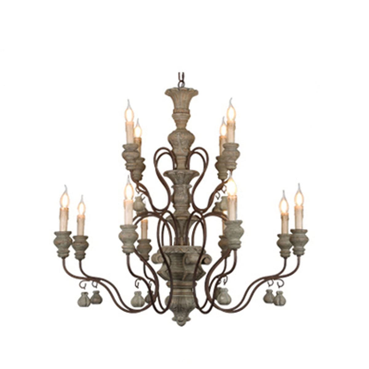 American vintage candle chandelier