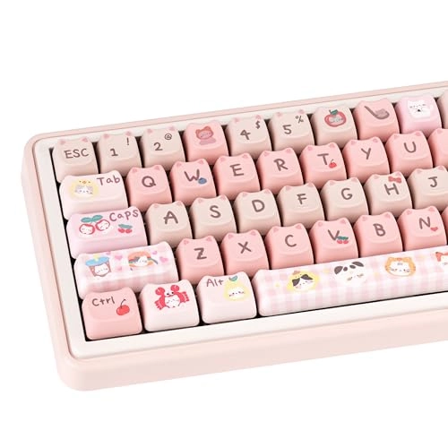 Cute Cat Keycaps - QWERTY Only Keycaps