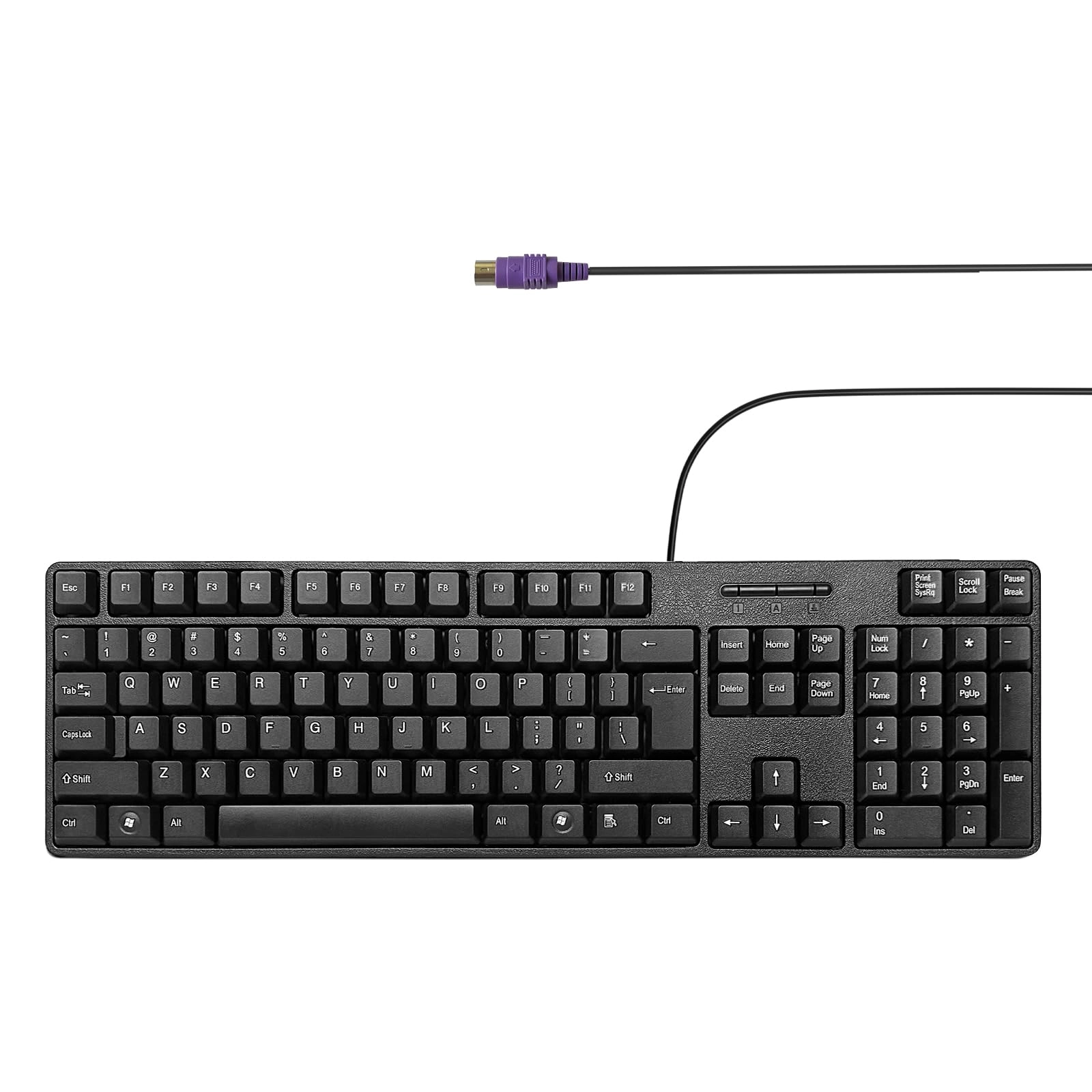 PS2 104 Keys Computer Keyboard - US Wired