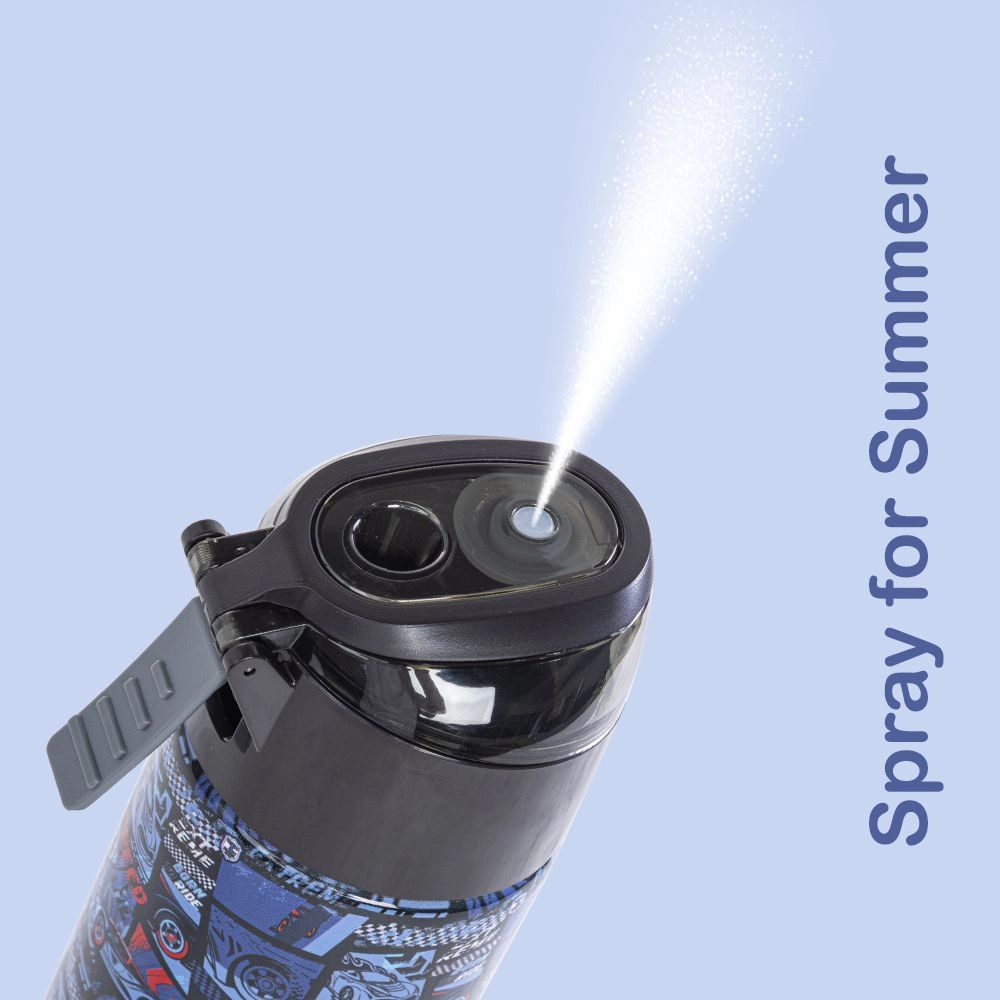 Insulated Stainless Steel Water Bottle With Spray - 640ml