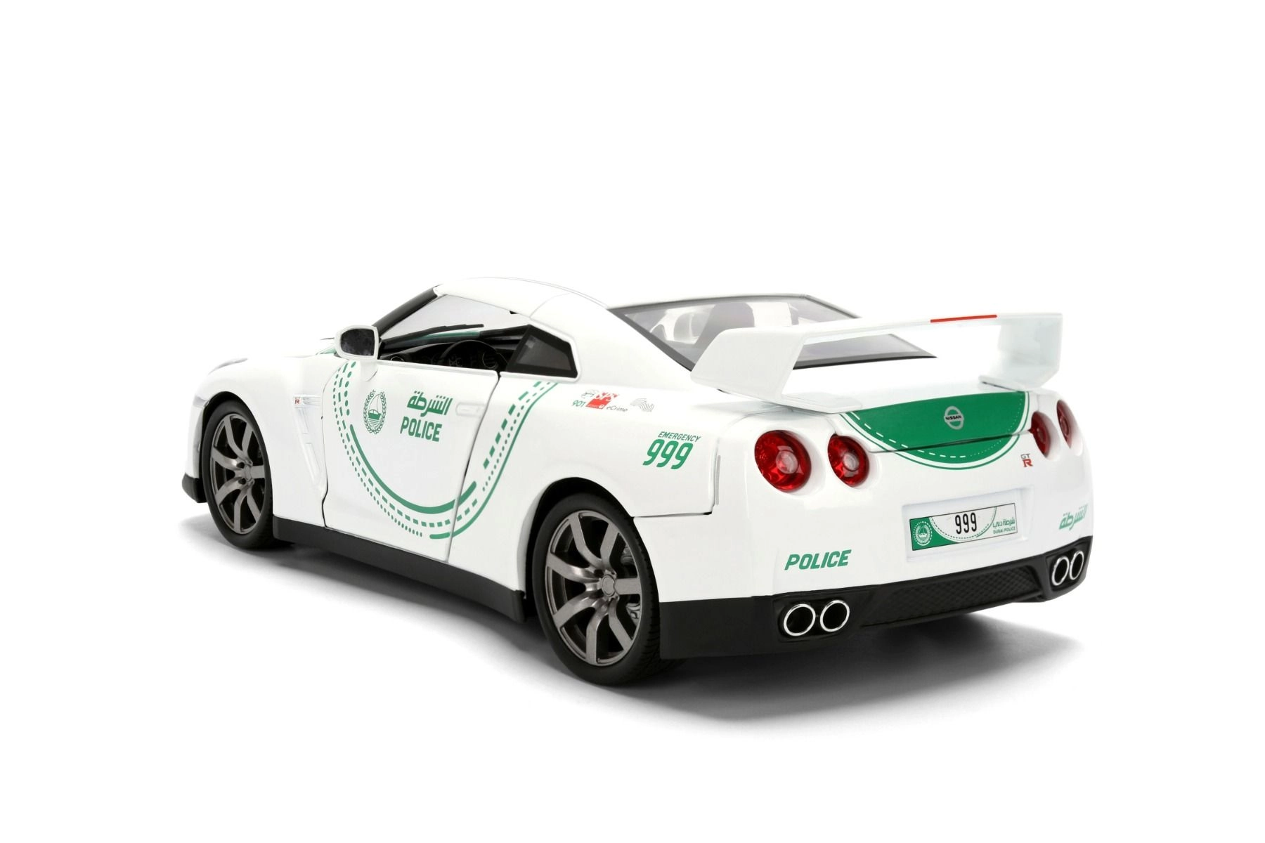 Dubai Police Nissan GT-R - Die-Cast Metal Body - 1:18