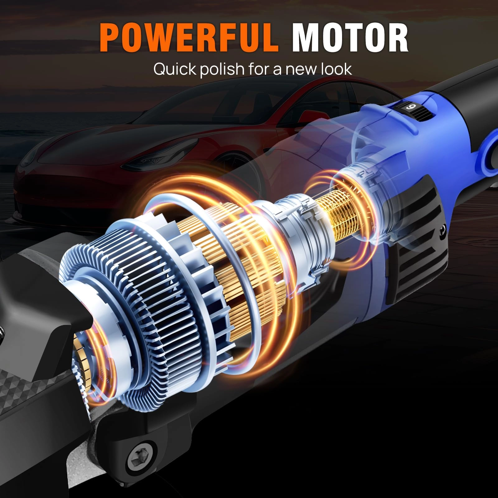 Car Polisher - 1400W 125/150/180mm