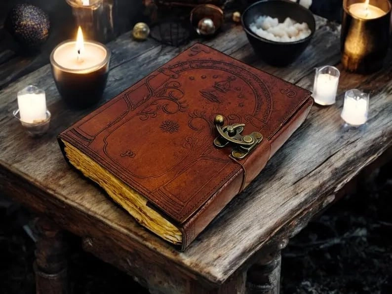 Doors of Durin - Embossed Leather Journal 7x5 inch