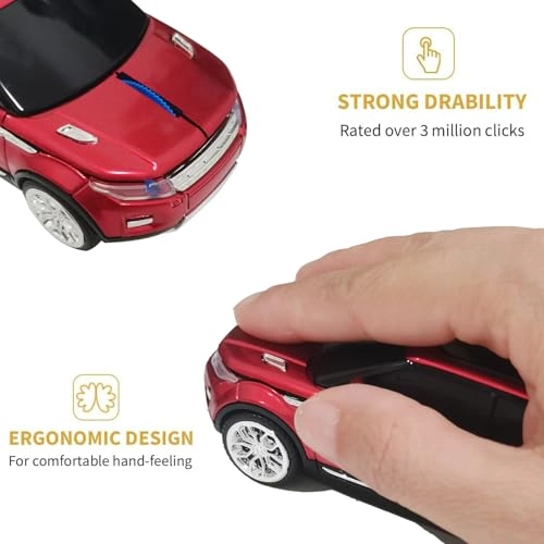 Sport Car Shaped Optical Mouse - Wireless