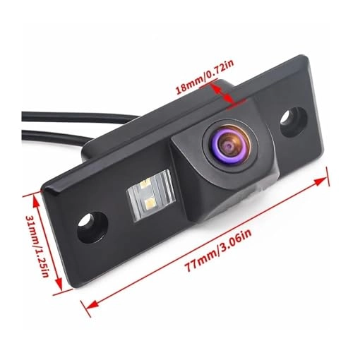 Reverse car rear view camera - Night vision Wired 720 x 540 pixels
