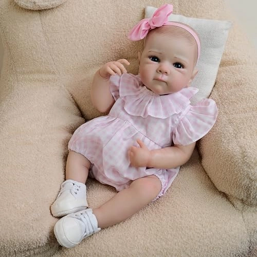 Reborn Baby Doll - 18 inch Full body soft vinyl Girl Ages 3+