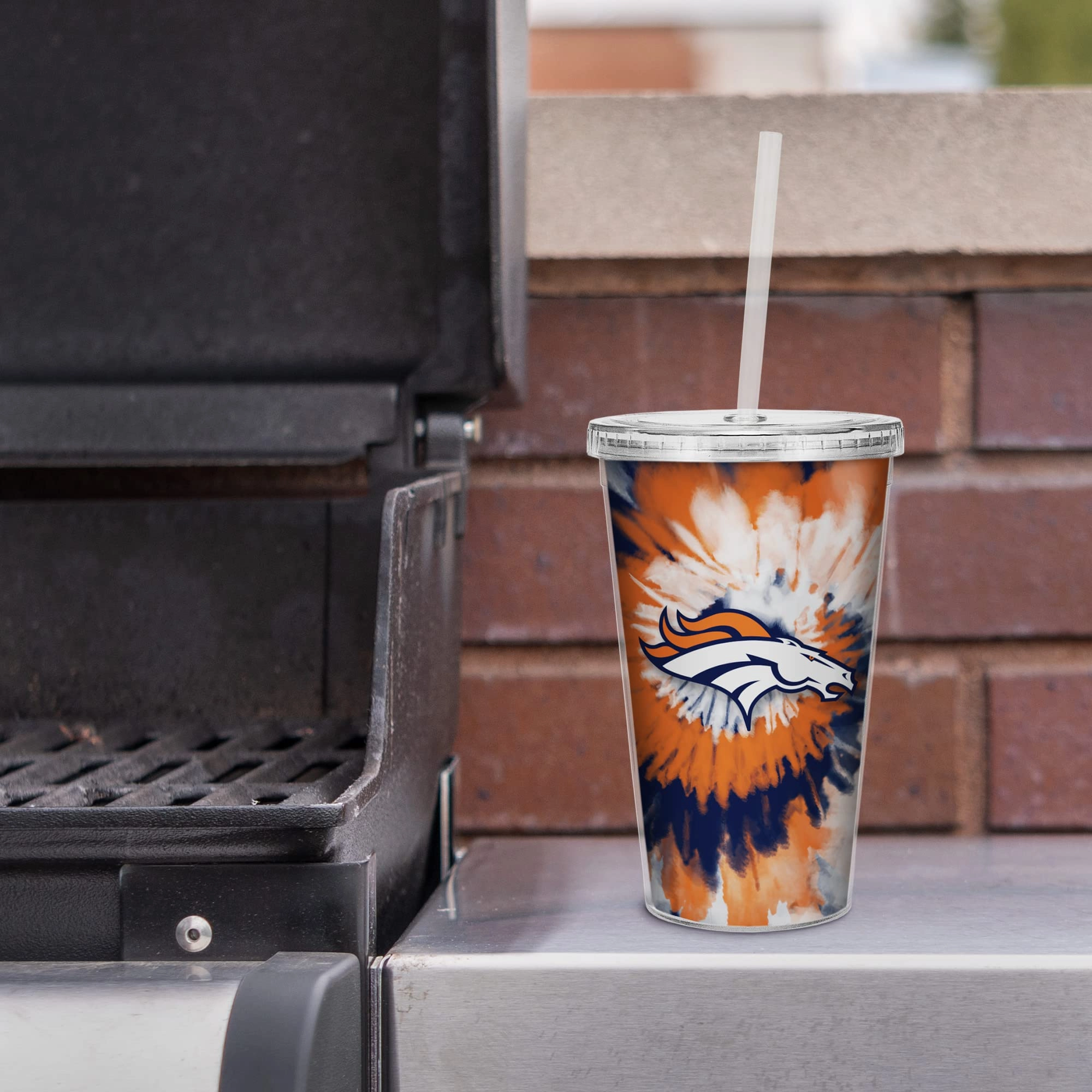 NFL Football Metallic Tie Dye Tumbler - 473ml