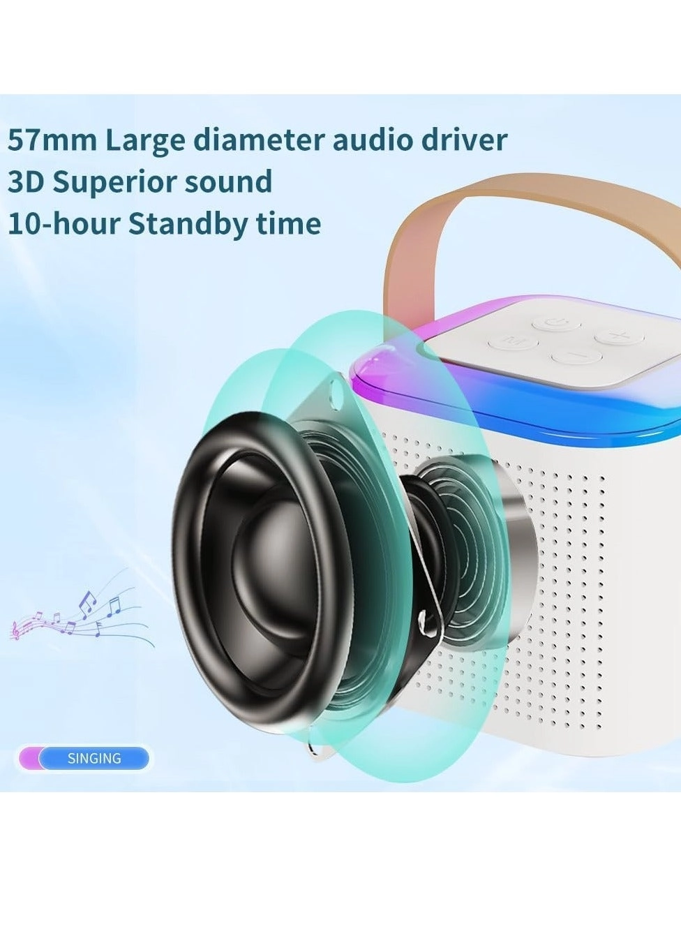 Karaoke Machine - 2 Wireless Microphones