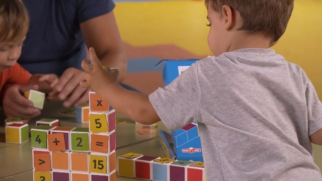 Magicube Math Building And Clips - 55 pcs