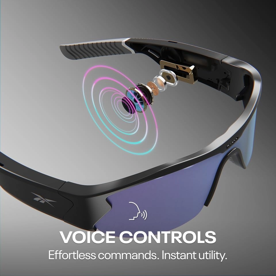 Smart Sunglasses - Red Mirror Polarized Lens HiFi Bluetooth