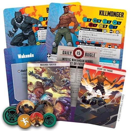 Marvel Crisis Protocol: Character Pack: Black Panther and Killmonger - Miniatures Game