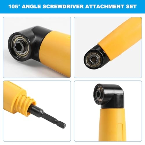 Corner Screwdriver Adapter Set - 20 Pieces 105 Degree 1/4 Inch
