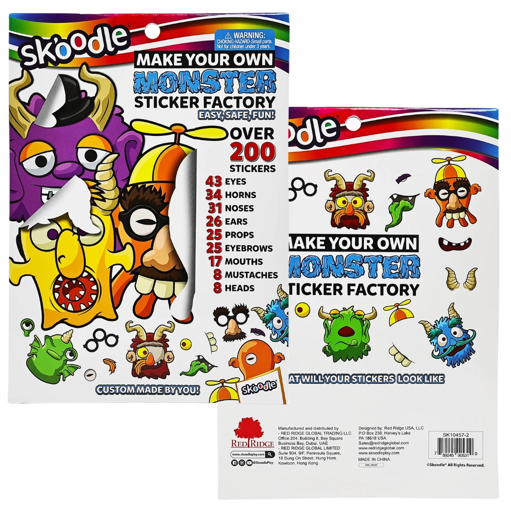 Monster Activity Sticker Book 200 pcs