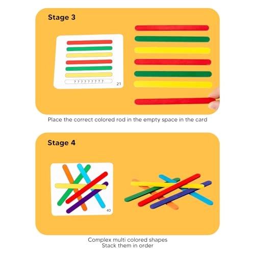 Educational Wood Counting Sticks - 18 months - 3 years 30 pieces