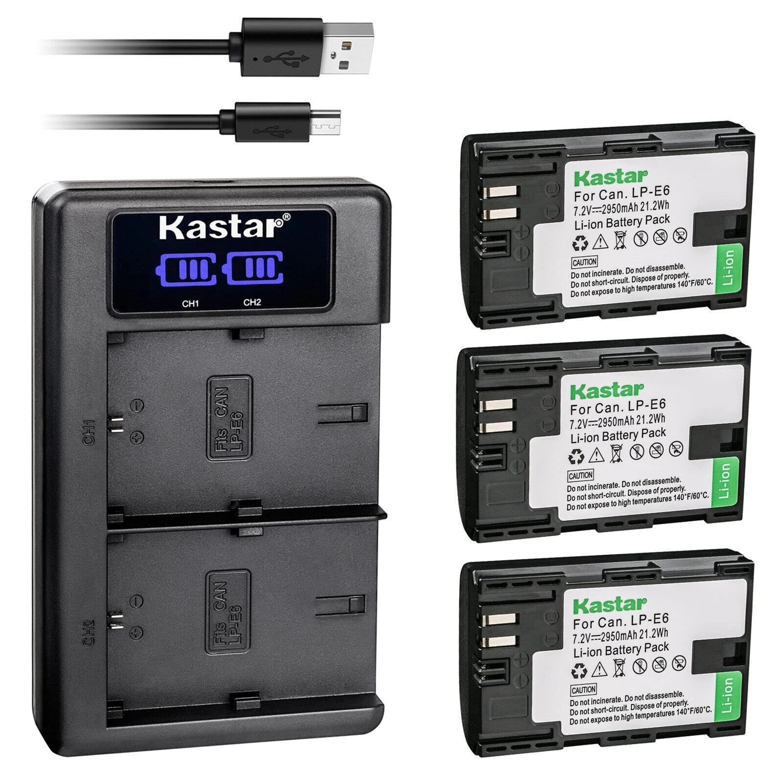 LP-E6 - 2950mAh + LKD2