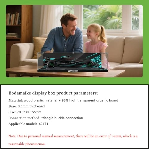 LEGO Display Case (42171) - 3 mm acrylic 70.6 x 30.6 x 22 cm