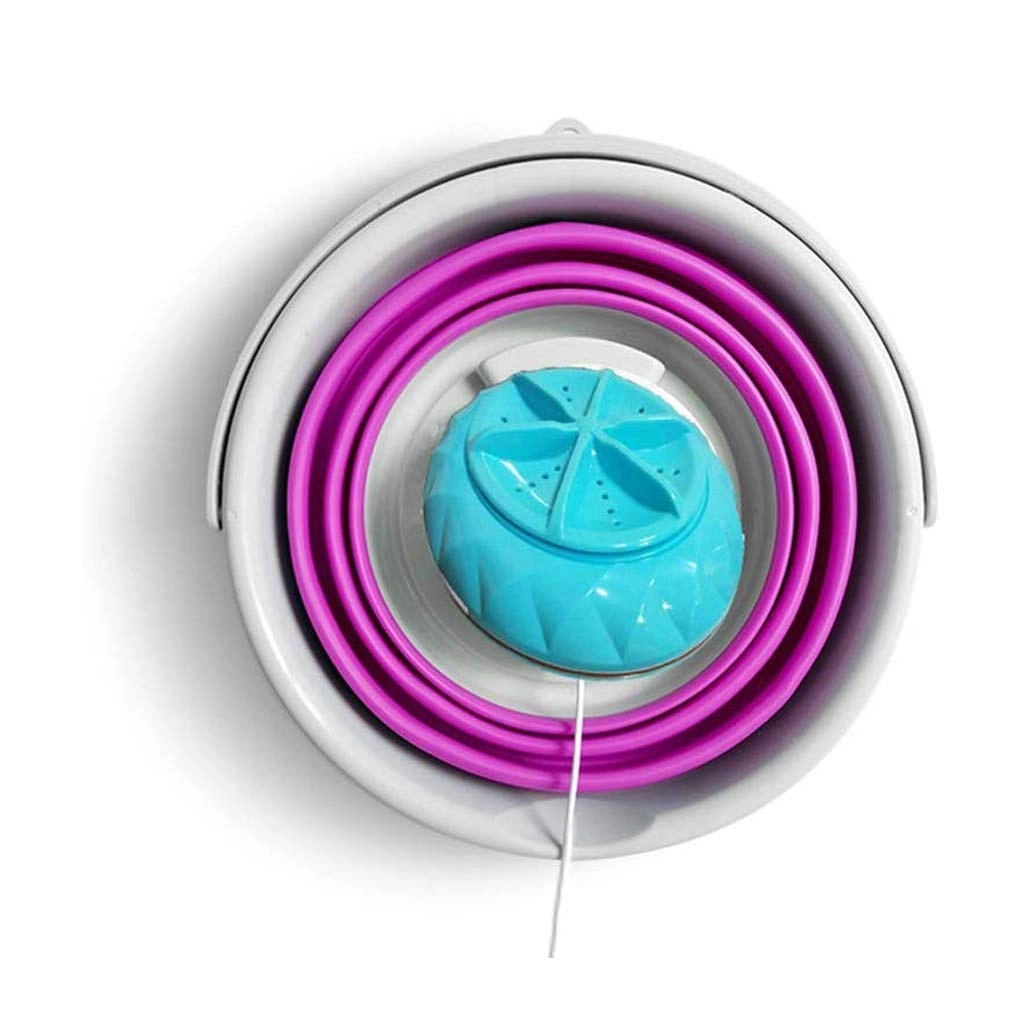 Portable Washing Machine,Turbine Folding Mini Usb Laundry Washer,Perfect For Apartments, Rvs And Small Space Living Shandongmt (Color : B)