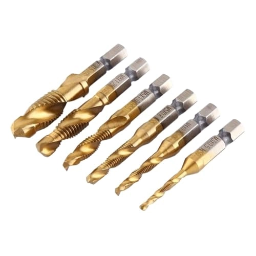M3-M10 Screw Drill Bits - 6pcs