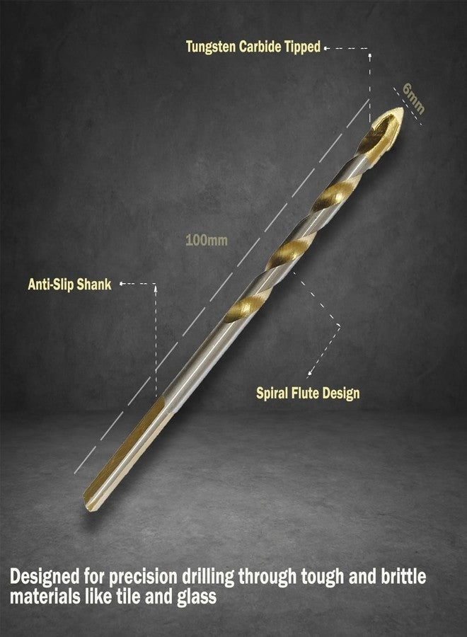 Ceramic drill bit set - 3 pcs Ceramic 6mm Pack