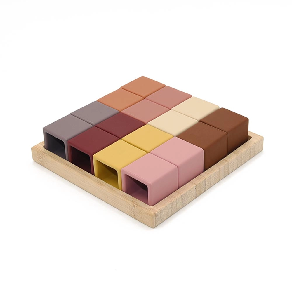 Silicone Cube Puzzle - Suitable for 3 years and above 16pc